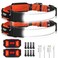 Adelante LED Headlamp Flashlight 2Pack 1000LM 230WideBeam Rechargeable Head Lamp for Adults Red Taillight 8 Clips Waterproof Hard Hat Light Headlamps for Running Hiking and Camping