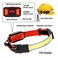 Adelante LED Headlamp Flashlight 2Pack 1000LM 230WideBeam Rechargeable Head Lamp for Adults Red Taillight 8 Clips Waterproof Hard Hat Light Headlamps for Running Hiking and Camping