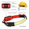 Adelante LED Headlamp Flashlight 2Pack 1000LM 230WideBeam Rechargeable Head Lamp for Adults Red Taillight 8 Clips Waterproof Hard Hat Light Headlamps for Running Hiking and Camping