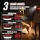 Adelante LED Headlamp Flashlight 2Pack 1000LM 230WideBeam Rechargeable Head Lamp for Adults Red Taillight 8 Clips Waterproof Hard Hat Light Headlamps for Running Hiking and Camping