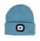 Hatlight Unisex LED BeanieUSB Rechargeable Winter FlashlightChristmas Beanie with a Light for Men Blue