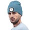 Hatlight Unisex LED BeanieUSB Rechargeable Winter FlashlightChristmas Beanie with a Light for Men Blue