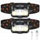 LHKNL Headlamp Rechargeable Lumen Super Bright Motion Sensor Head Lamp Flashlight2Pack Waterproof LED Headlight with White Red Light8 Modes Head Lights for Camping Cycling Running Fishing