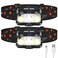 LHKNL Headlamp Rechargeable Lumen Super Bright Motion Sensor Head Lamp Flashlight2Pack Waterproof LED Headlight with White Red Light8 Modes Head Lights for Camping Cycling Running Fishing