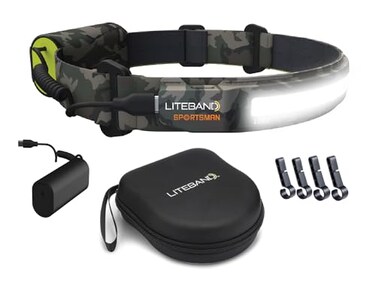 OPTIMAL VENTURES Liteband PRO Bundle 1000 Lumens LED Headlamp Rechargeable Battery Powered Bright Tactical Head Lamp Flashlight Hard Hat Light Mechanic Lamps Camping Running Best Rated For Forehead Ca
