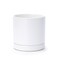 D'vine Dev Dvine Dev 65 Inch Ceramic Planter Pot with Drainage Hole and Saucer Indoor Cylinder Round Flower Pot White 94OC1