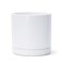 D'vine Dev Dvine Dev 82 Inch Ceramic Planter Pot with Drainage Hole and Saucer Indoor Cylinder Round Planter Pot White 94OD1