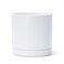 D'vine Dev Dvine Dev 82 Inch Ceramic Planter Pot with Drainage Hole and Saucer Indoor Cylinder Round Planter Pot White 94OD1