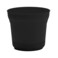 Bloem Saturn 10 Round Plastic Planter IndoorOutdoor Snapin Saucer Drainage Holes Black