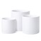 D'vine Dev Dvine Dev 8 Inch 10 Inch 12 Inch Set of 3 Plastic Planter Pots for Plants with Drainage Hole and Seamless Saucers White Color XLarge 74VA5