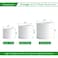 D'vine Dev Dvine Dev 8 Inch 10 Inch 12 Inch Set of 3 Plastic Planter Pots for Plants with Drainage Hole and Seamless Saucers White Color XLarge 74VA5