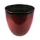 Gardener Select EPR12206 Large Egg Shaped Planter Modern Indoor Outdoor Decorative Flower PotBox 12 Inch Red Flower