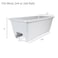 The HC Companies 24 Inch Deck Rail Box Planter Lightweight Outdoor Plastic Plant Pot for Herbs and Flowers White