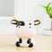 DIYOMR Cute Animal Ceramics Planter Small Succulent Pot Cartoon Shaped Plant Pot for Mini Plants Flower Cactus Smooth Shiny Ceramic Plants Not Included Cow