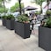 LEWIS&WAYNE LEWISWAYNE Tall Planters for Outdoor Wicker Large Rectangular Block Box