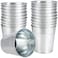 MUKCHAP 20 Pack Galvanized Planters Bucket Galvanized Flower Plant Pot Small Decor Galvanized Metal Bucket for Parties and Weddings Storage Crafts 472 x 472 x 354 Inch