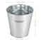 MUKCHAP 20 Pack Galvanized Planters Bucket Galvanized Flower Plant Pot Small Decor Galvanized Metal Bucket for Parties and Weddings Storage Crafts 472 x 472 x 354 Inch