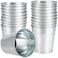 MUKCHAP 20 Pack Galvanized Planters Bucket Galvanized Flower Plant Pot Small Decor Galvanized Metal Bucket for Parties and Weddings Storage Crafts 472 x 472 x 354 Inch