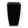 Nearly Natural 13in Tapered Square Metal Planter