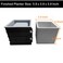 Osilifen Silicone Square Concrete Molds for DIY Flower Pots and Succulent Planters Cube Shape Jar Holder for Bonsai Decorating