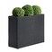 SUNNYPARK Tall Rectangular Planter with Removable Liner AllWeather PE Rattan Large Modern Planters Indoor Outdoor Flower Plant Pots Garden Box Patio Yard Front Porch Deck