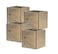 Collection by Wooden Planter Box Rustic Barn Wood with Plastic Liner l Garden Decor l Restaurant and Wedding Decorations l Wedding Bouquets Table Centerpiece 5x5 Set of 4 Natural