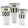 MACKENZIE-CHILDS MACKENZIECHILDS Galvanized Flower Buckets Decorative Metal Buckets Spectator Set of 3