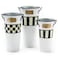 MACKENZIE-CHILDS MACKENZIECHILDS Galvanized Flower Buckets Decorative Metal Buckets Spectator Set of 3