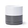 D'vine Dev Dvine Dev 82 Inch Ceramic Planter Pot with Drainage Hole and Saucer Indoor Cylinder Round Planter Pot WhiteSpeckled Grey 94OD6