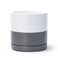 D'vine Dev Dvine Dev 82 Inch Ceramic Planter Pot with Drainage Hole and Saucer Indoor Cylinder Round Planter Pot WhiteSpeckled Grey 94OD6
