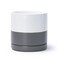 D'vine Dev Dvine Dev 82 Inch Ceramic Planter Pot with Drainage Hole and Saucer Indoor Cylinder Round Planter Pot WhiteSpeckled Grey 94OD6