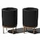 Veradek Demi Series Round Planter wStand for PorchPatio Durable PlasticStone Composite Wooden Stand Modern Dcor for Tall Plants Flowers