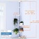 BAOYOUNI Indoor Plant Pole Stand Tension Rod Hanger Window Sill Flower Display Rack Holder Adjustable Corner Vertical Storage Organizer with 3 Trays 1 Arm for Counter Top Ivory