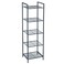 SONGMICS 5Tier Storage Rack Bathroom Shelf Extendable Plant Stand with Adjustable Shelf for Bathroom Living Room Balcony Kitchen Black UBSC35BK 118 x 15 x 504 Inches