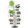 VIVOSUN Metal Plant Stand 6Tier Tall Vertical Planter Tower with SelfWatering Planters Modular Shelf for Indoor Outdoor Use