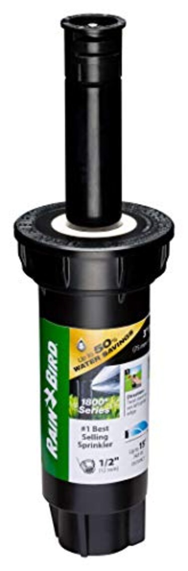 Rain Bird 1803DSHPRS Pressure Regulating PRS Professional Dual Spray PopUp Sprinkler 180 Half Circle Pattern 8 15 Spray Distance 3 Popup Height