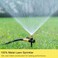 FANHAO Metal Lawn Sprinkler for Yard 2 Pack Automatic Garden Water Sprinkler on Spike Base Adjustable Brass Sprinkler Nozzle 360 Degree Large Area Coverage for Lawn Grass Patio Garden Irrigation