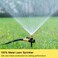 FANHAO Metal Lawn Sprinkler for Yard 2 Pack Automatic Garden Water Sprinkler on Spike Base Adjustable Brass Sprinkler Nozzle 360 Degree Large Area Coverage for Lawn Grass Patio Garden Irrigation