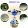 Hourleey 360 Degree Metal Spot Sprinkler 2 Pack Circle Pattern Sprinkler with Gentle Water Flow for Small Area Yard Lawn Garden Watering Coverage Up to 30FT Blue