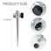 Hourleey 8 Pack 12 inch Zinc Alloy Lawn Sprinkler Spike Base Water Flow Thru Sprinkler for Yard Lawn Garden and Grass Irrigation