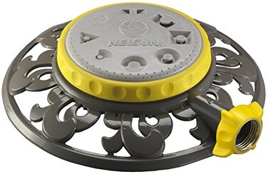 Nelson EightPattern Spray Head Stationary Sprinkler Metal Base