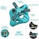 WOVUU Lawn Sprinklerfor YardUpgrade Garden Sprinkler Automatic 360 Degree Rotating Irrigation Grass Water Sprinkler System Built in 36 Units Angle Spray Nozzles1PackBlue