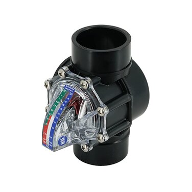 FlowVis FV2 Flow Meter with Check Valve and Velocity Scale for 2 Schedule 40 Pipe Scale in GPM