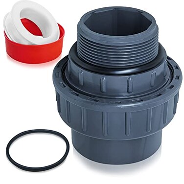 Boltigen 112 PVC Pool Pump Fitting Coupling 15 NPT Male x 15 Slip Union Socket Joint Adapter Connector Replacement for Pool Spa Pump