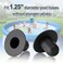 Bigmeta 2 Pcs Pool Pump Filter Hole Plugs for Above Ground Pool Compatible with Intex Coleman Bestway PoolsBlack