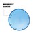 Blue Devil Underwater Pool Light Lens Cover Fits Amerlite Underwater Lights 75 diameter Blue