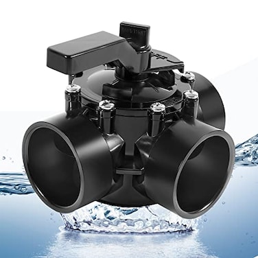 Bzsunway 3Port 2 to 25 Diverter Valve with PVC Pipe Compatible with Ground Pool Tub Spa System Replacement Part for 263028 Work with 225 Pipes