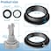 Dimakung Sand Filter Pump Seal Gasket Parts Replacement Repair Set Compatible with Intex Sand Filter Pumps Air Release Valve ORings Black