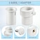 FANOVO Upgraded Pool Umbrella Pole Stabilizer Sleeve Adapter Fits 15 135 Poles for Waterways AquaStar Baja SingleThreaded Pool Deck Sleeves AntiTilt AntiSpin White PCABS