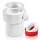 FANOVO Upgraded Pool Umbrella Pole Stabilizer Sleeve Adapter Fits 15 135 Poles for Waterways AquaStar Baja SingleThreaded Pool Deck Sleeves AntiTilt AntiSpin White PCABS